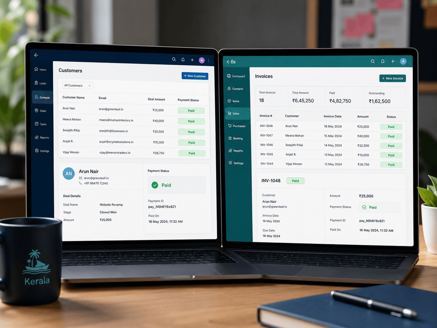 Razorpay connected to multiple business platforms and systems