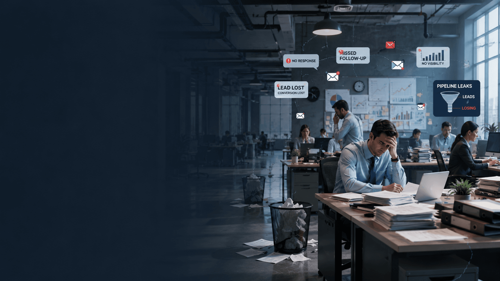 Sales team using Zoho CRM lead pipeline automation configured by a partner in Dubai Marina