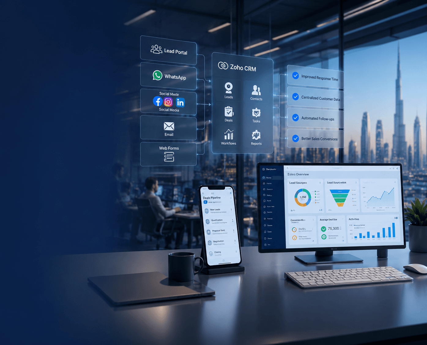 Zoho CRM implementation for Dammam businesses
