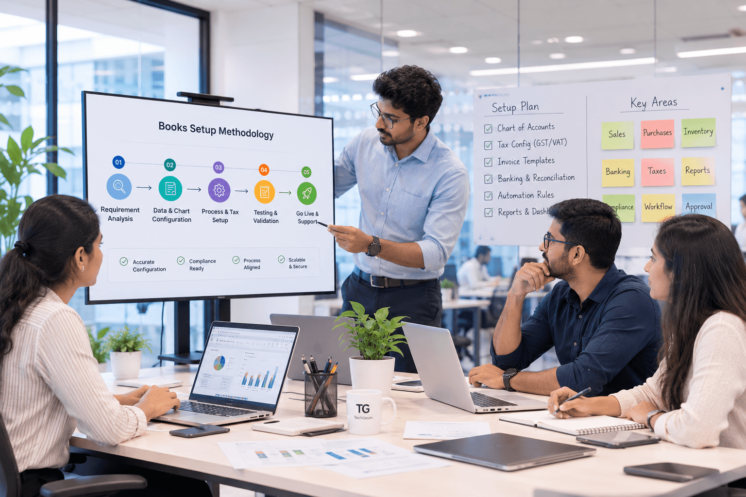 Account manager tracking automated workflows and pipeline assignments inside Zoho CRM platform