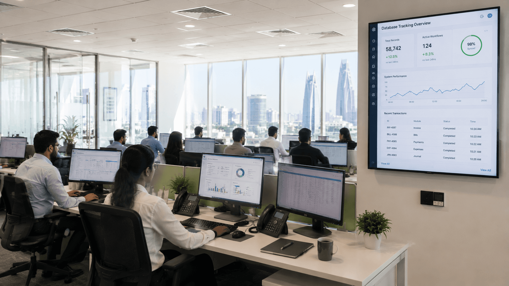 Zoho Suite workspace configured for an enterprise
