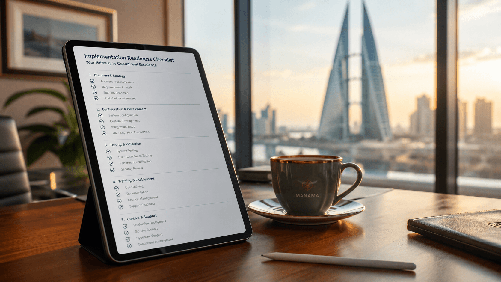 System onboarding checklist dashboard view