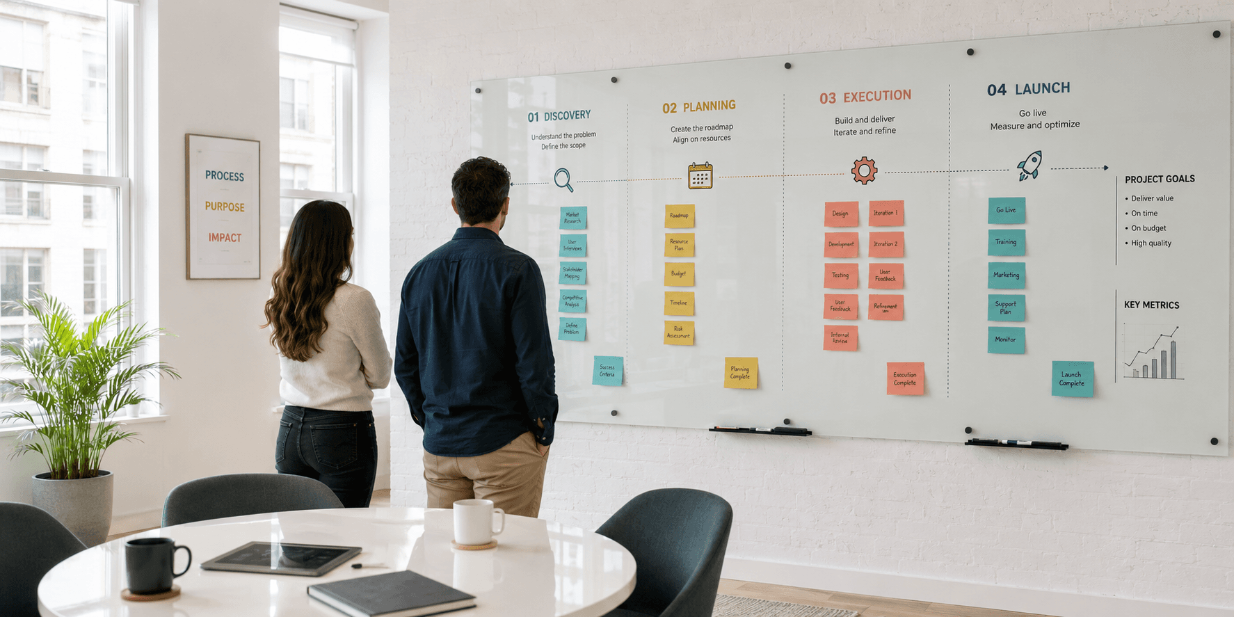 Modern collaborative workspace representing Tech Geum's partnership approach across Bahrain and Kerala
